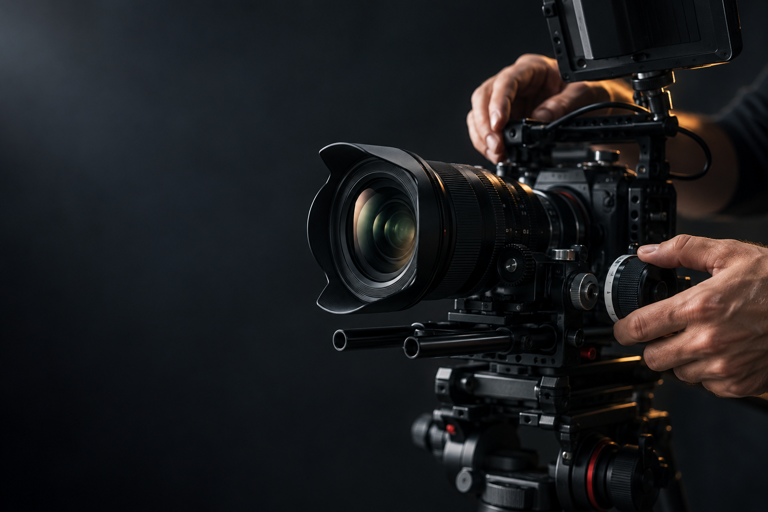 Câmera em uma produção audiovisual